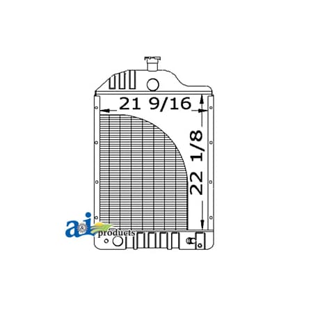 A & I Products Radiator w/ Oil Cooler 1" x1" x1" A-303369641
